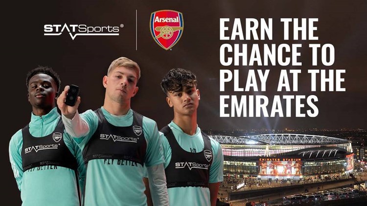 YOUNG FOOTBALLERS TO HAVE A TRIAL AT THE EMIRATES STADIUM, AFTER REGISTERING TOP STATS ON THE ARSENAL X STATSPORTS APP